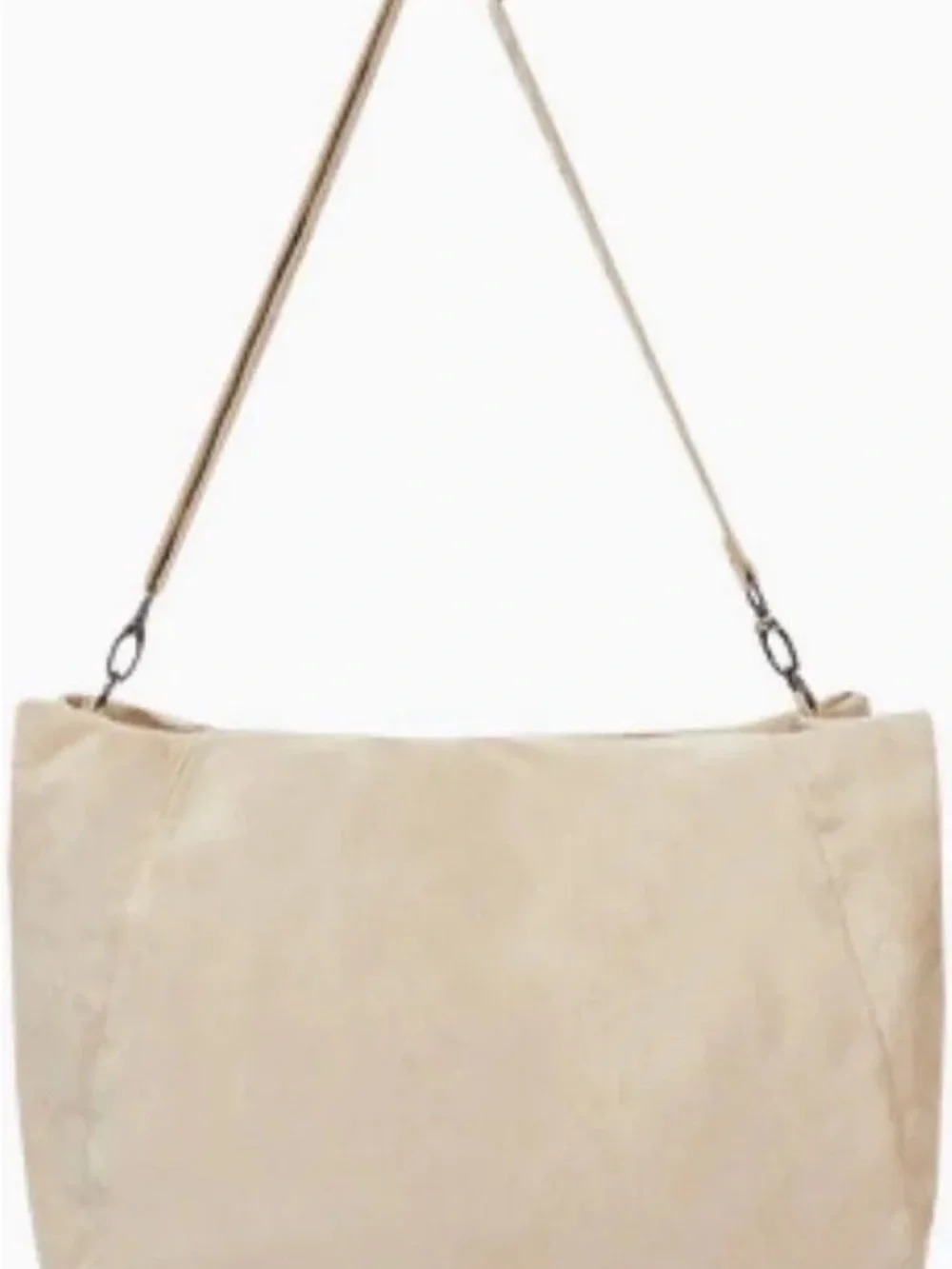 Beige/Taupe Hobo Shoulder Bag